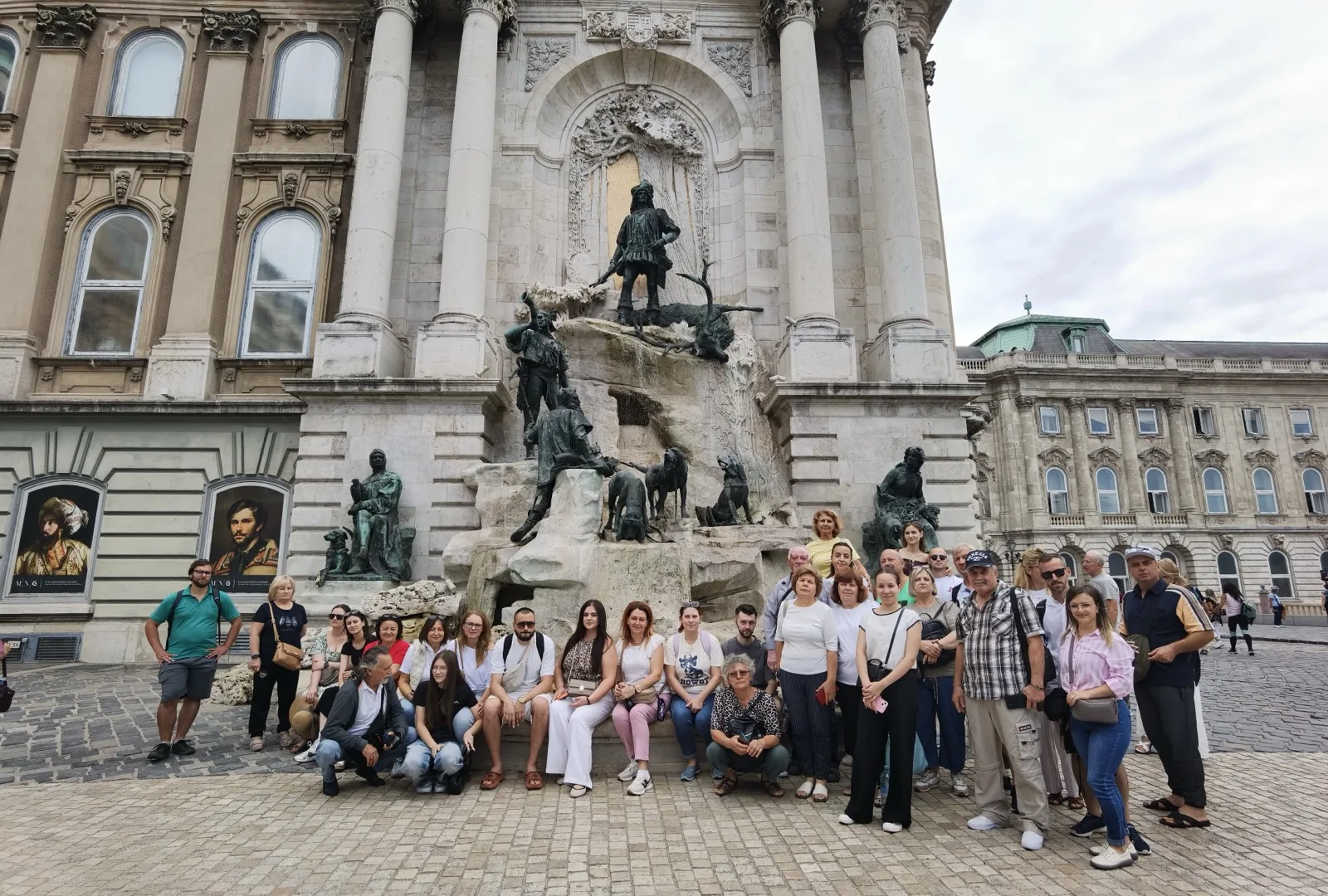 Grup PandaTour la Fântâna Matthias, Castelul Buda